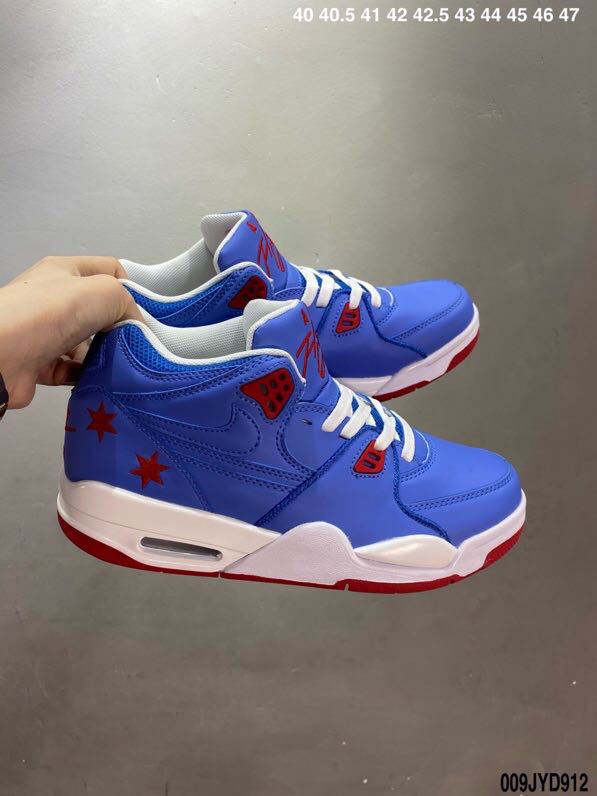 Air Flight 89 AJ4 Sea Blue Red White Shoes